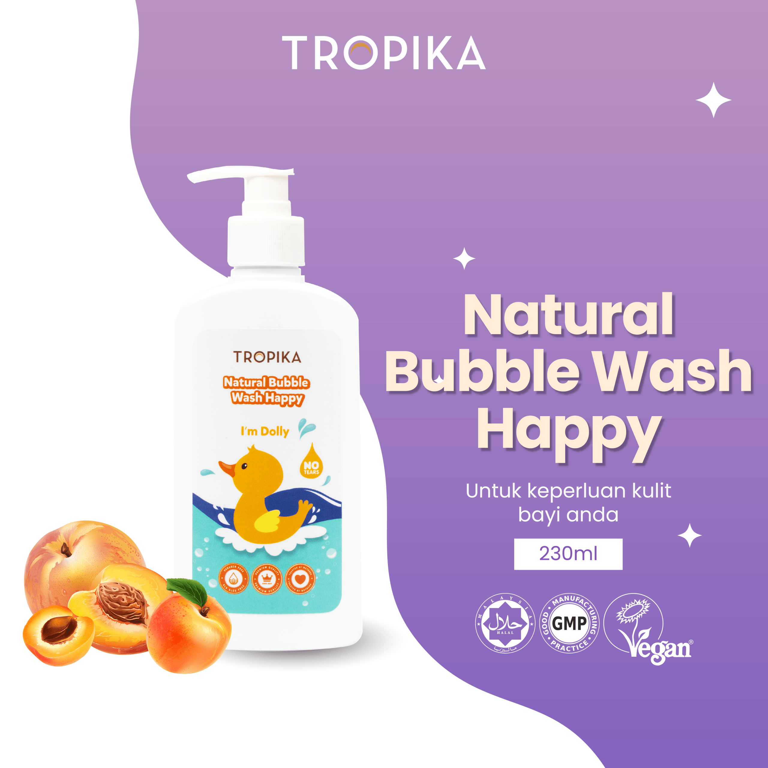 Natural Bubble Wash - Happy