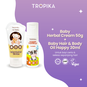 Baby Herbal Cream 50g + Body Oil Happy 30ml