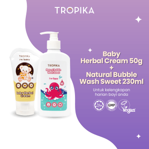Baby Herbal Cream 50g + Natural Bubble Wash Sweet 230ml