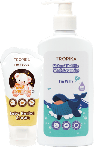 Baby Herbal Cream + Natural Bubble Wash